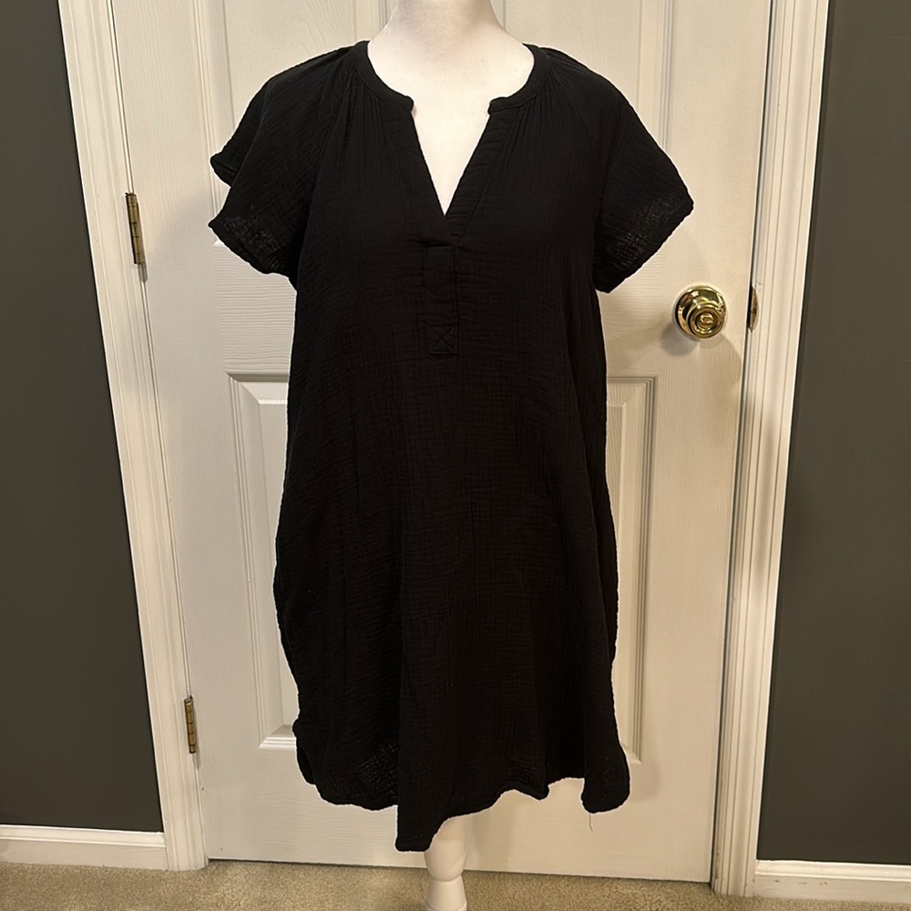 Universal Thread Mini Short Sleeve Linen Dress